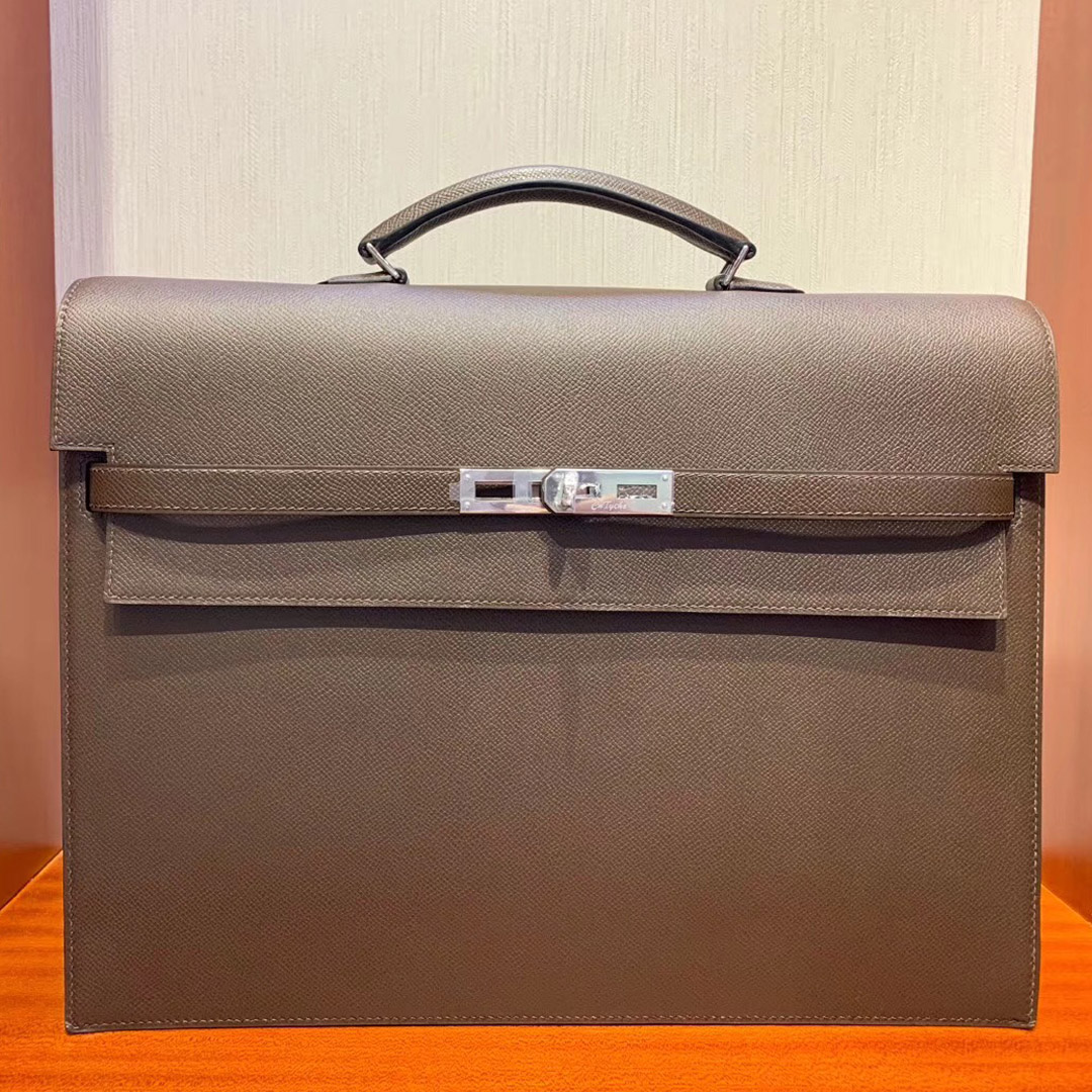 愛馬仕公文包圖片價格 Hermes Kelly Depeches 38cm CK47巧克力色