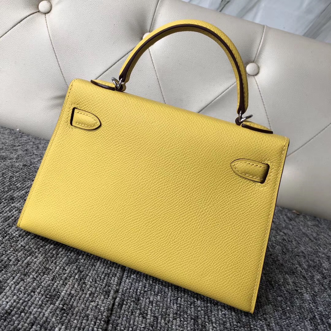 臺灣臺中市凱莉包價格 Hermes Kellymini二代 9O那不勒斯黃 Jaune de naples