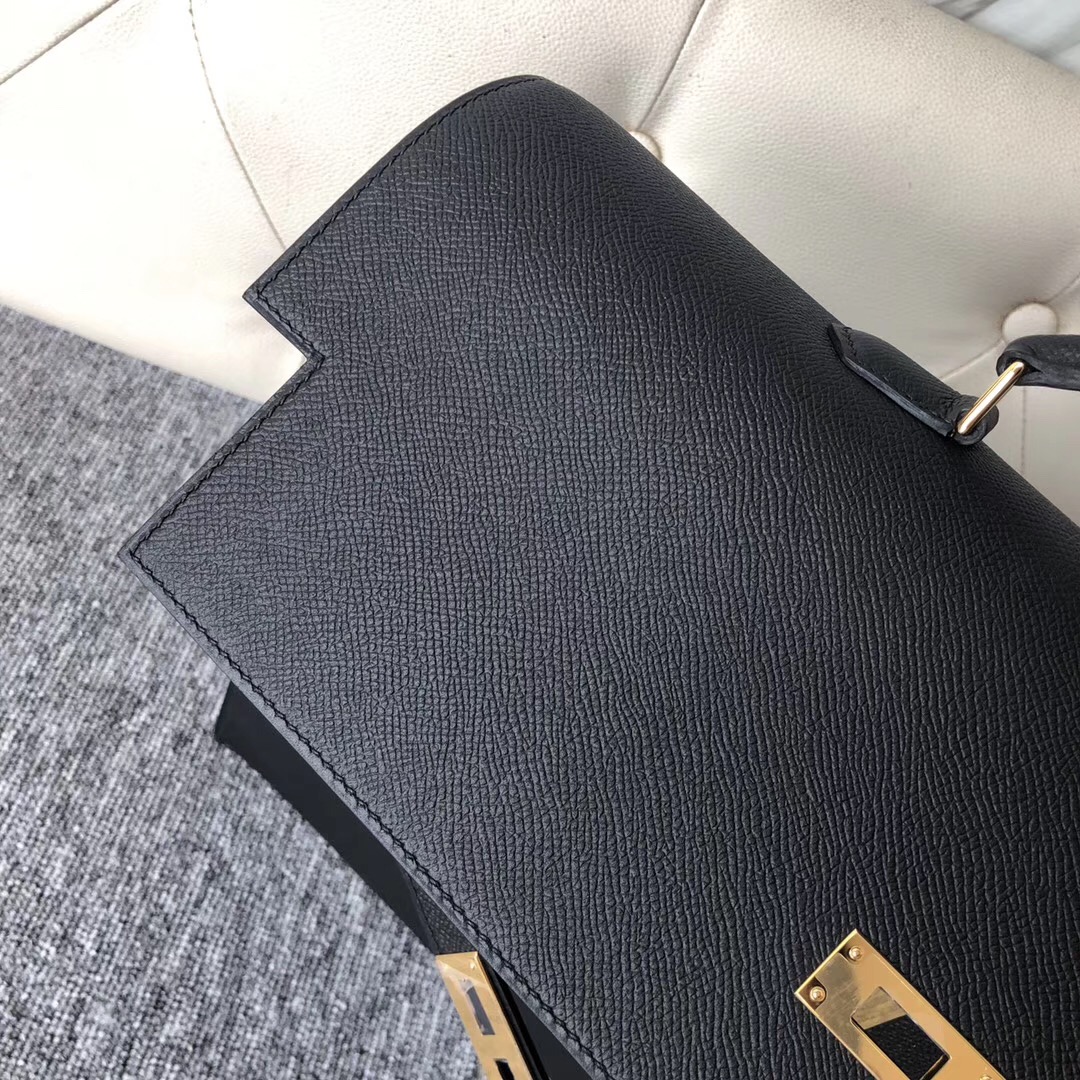 澳洲Hermes價錢 愛馬仕公文包 Hermes Kelly Depeches CK89黑色 Noir