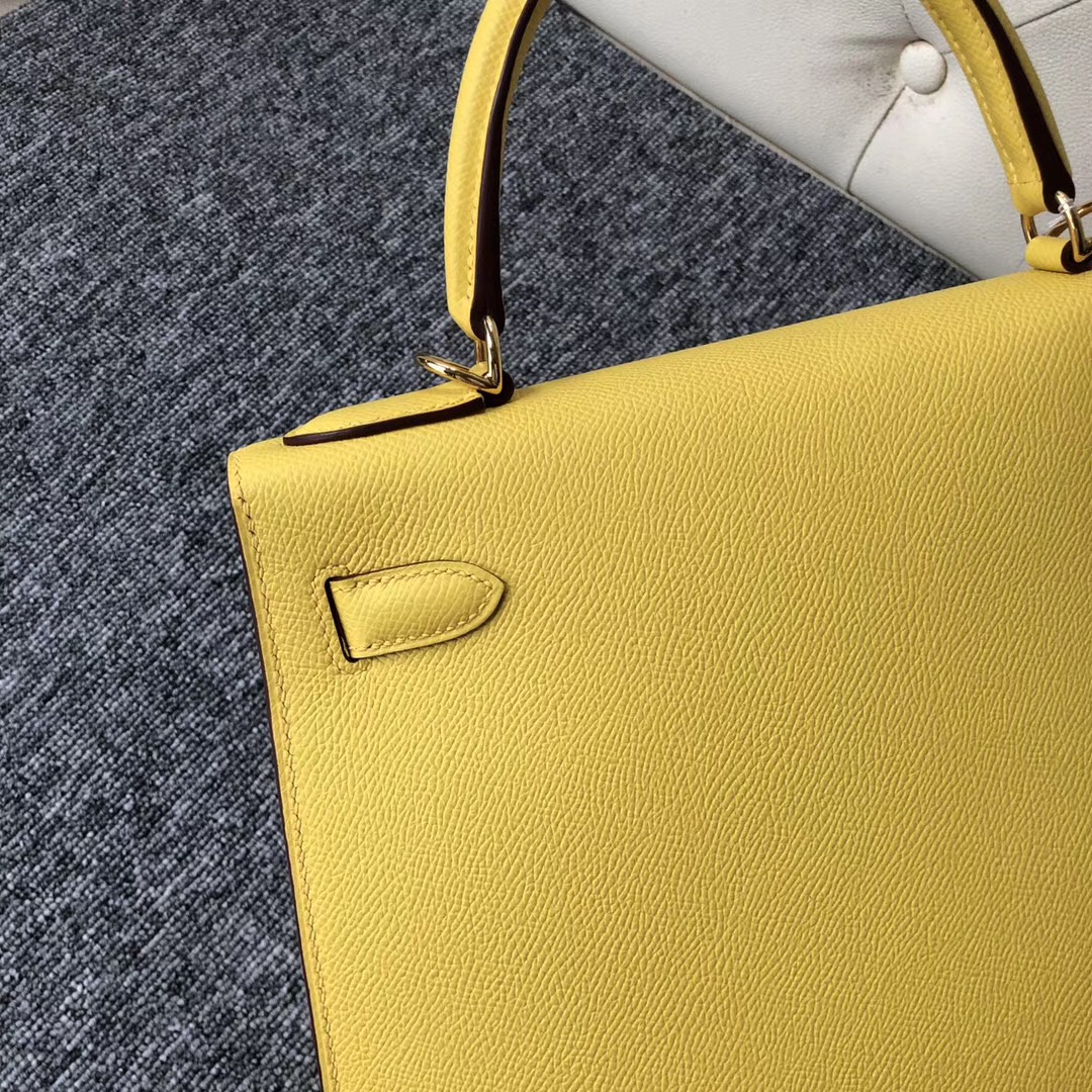 澳門愛馬仕凱莉包價格 Hermes Kelly 28cm 9O那不勒斯黃 Jaune de naples