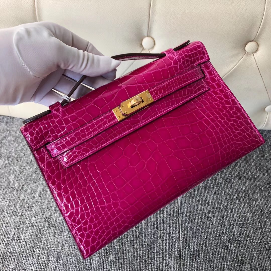 臺灣桃園愛馬仕迷妳凱莉Hermes MiniKelly pochette 6Q 翡翠綠 Vert emeraude