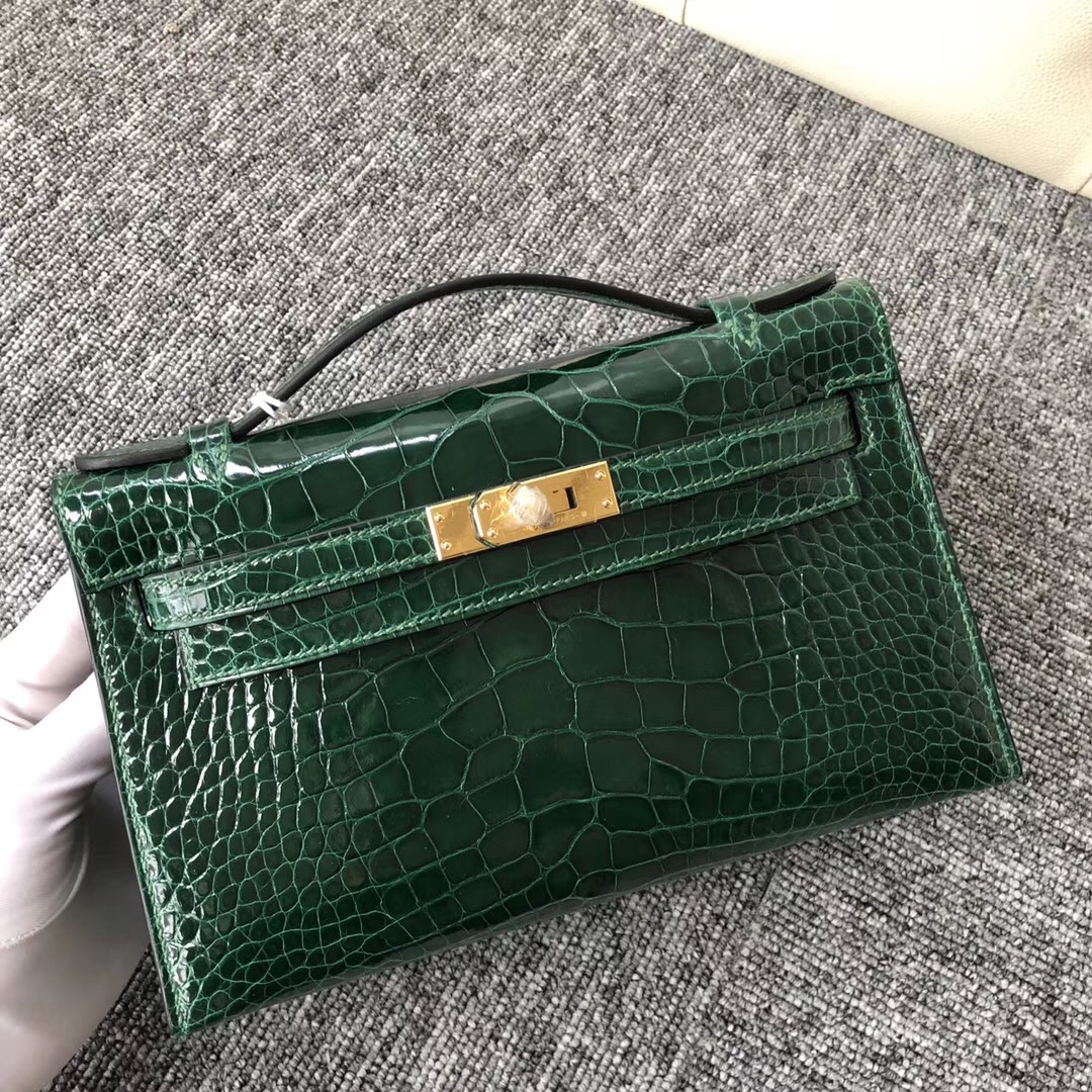 悉尼“愛馬仕”旗艦店 Australia Hermes MiniKelly pochette CK67祖母綠Vert Fonce