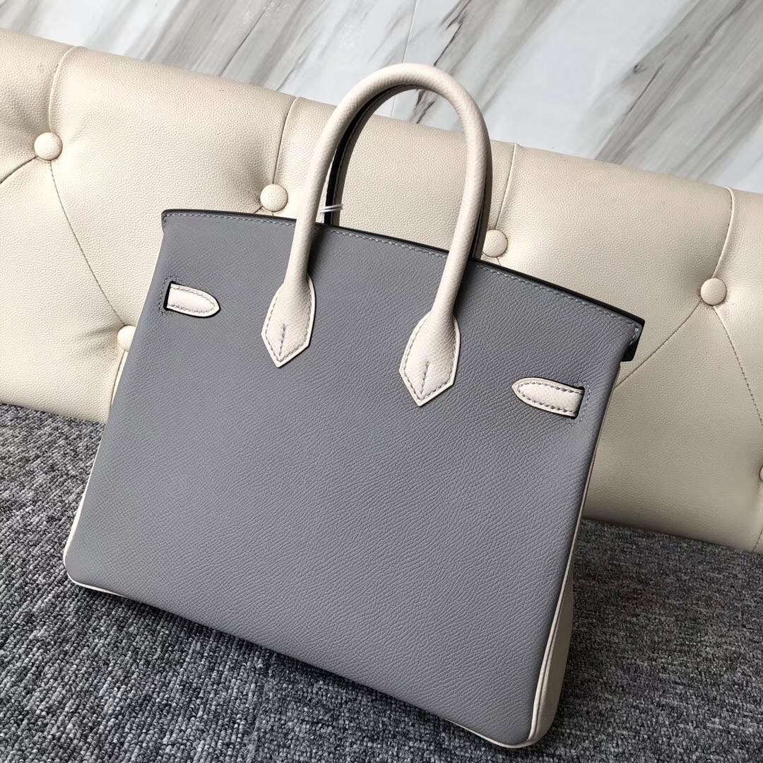 愛馬仕首爾新羅飯店商場專賣店 Hermes Birkin 25cm 4Z Girls Mouette 海鷗灰