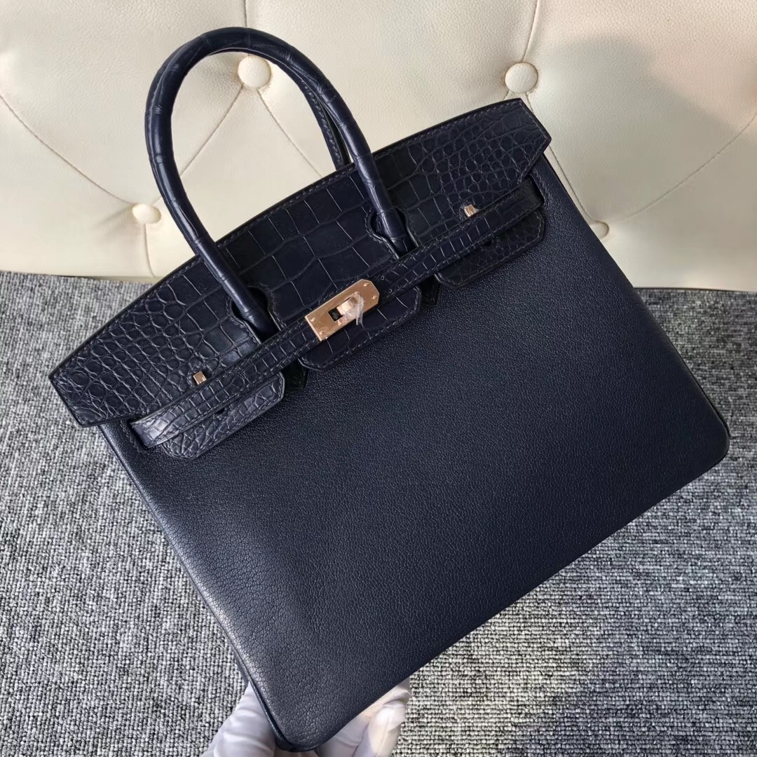 Hermes Birkin 25cm Touch 2Z Blue Nurt 午夜藍 CK76深海藍 Blue indigo 玫瑰金扣