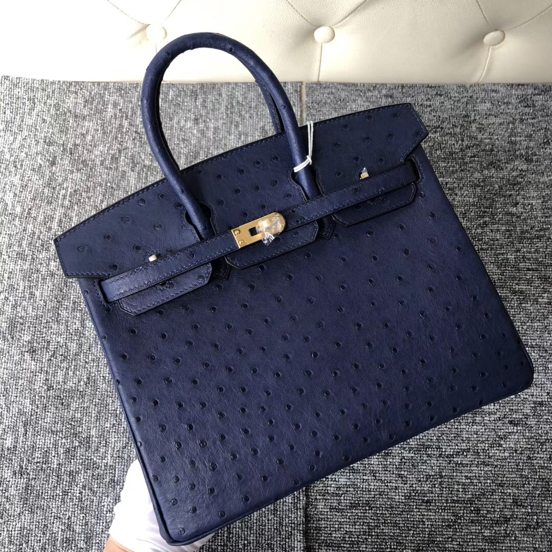 臺中市愛馬仕鉑金包定制 Hermes Birkin 25cm CK73寶石藍 Blue sapphire