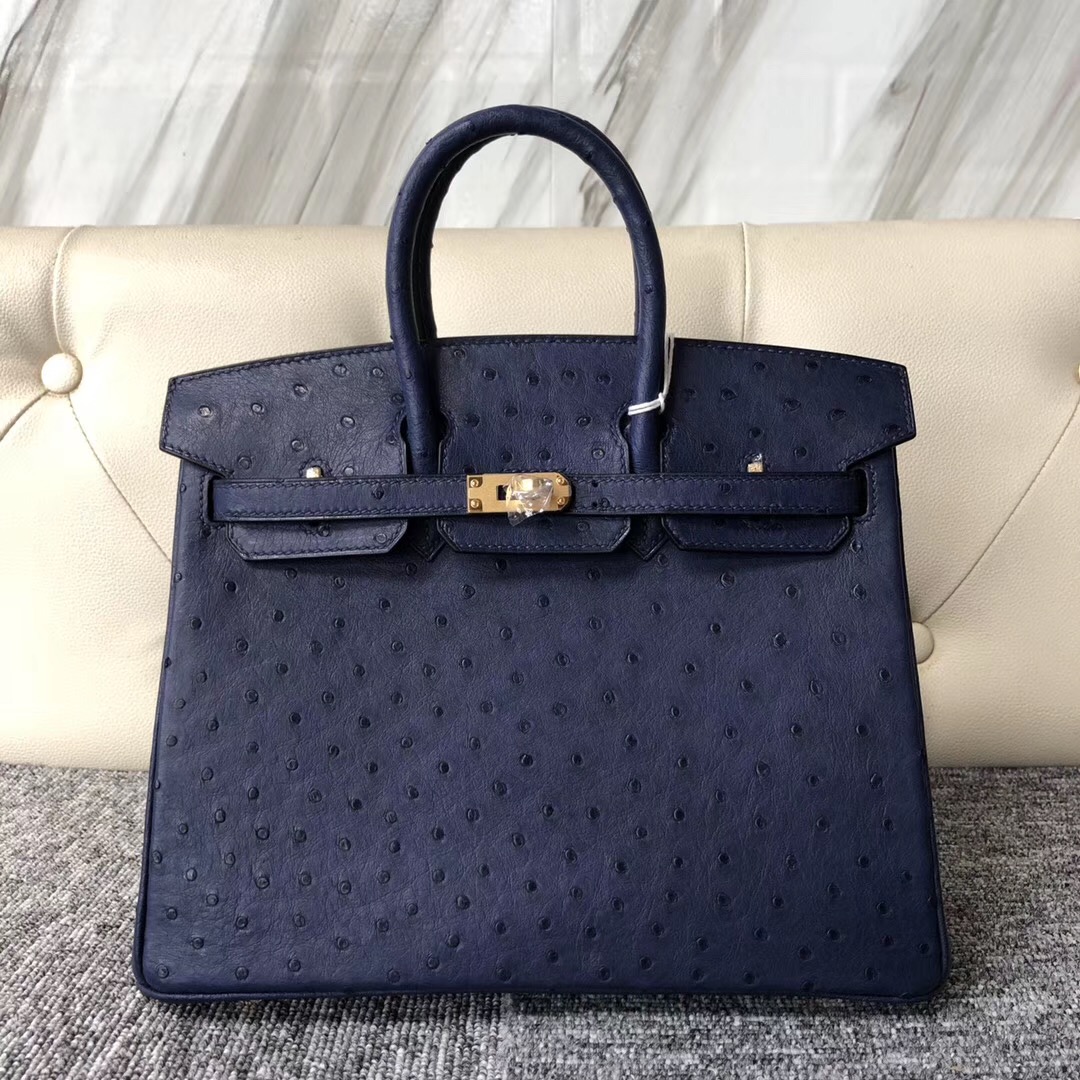 臺中市愛馬仕鉑金包定制 Hermes Birkin 25cm CK73寶石藍 Blue sapphire