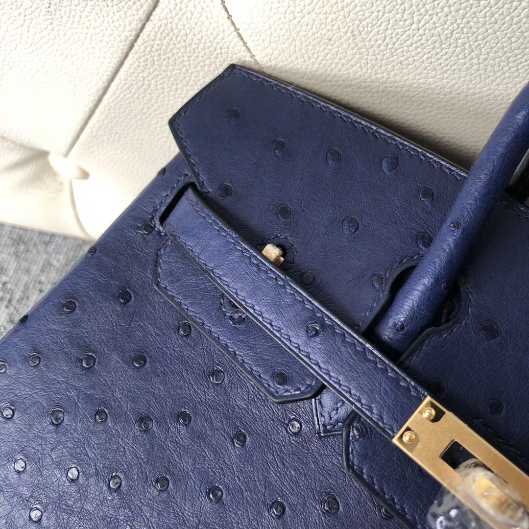 臺中市愛馬仕鉑金包定制 Hermes Birkin 25cm CK73寶石藍 Blue sapphire