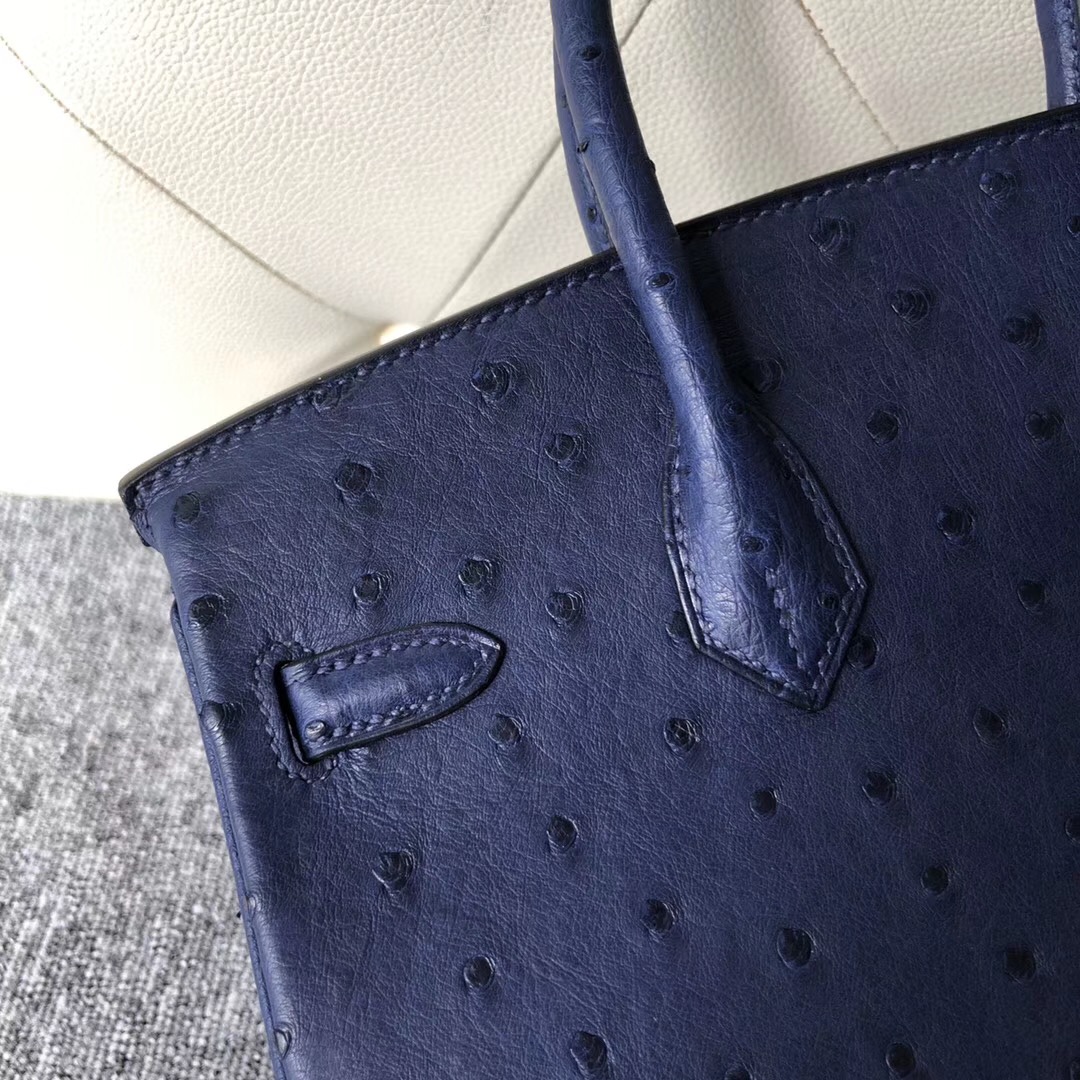 臺中市愛馬仕鉑金包定制 Hermes Birkin 25cm CK73寶石藍 Blue sapphire