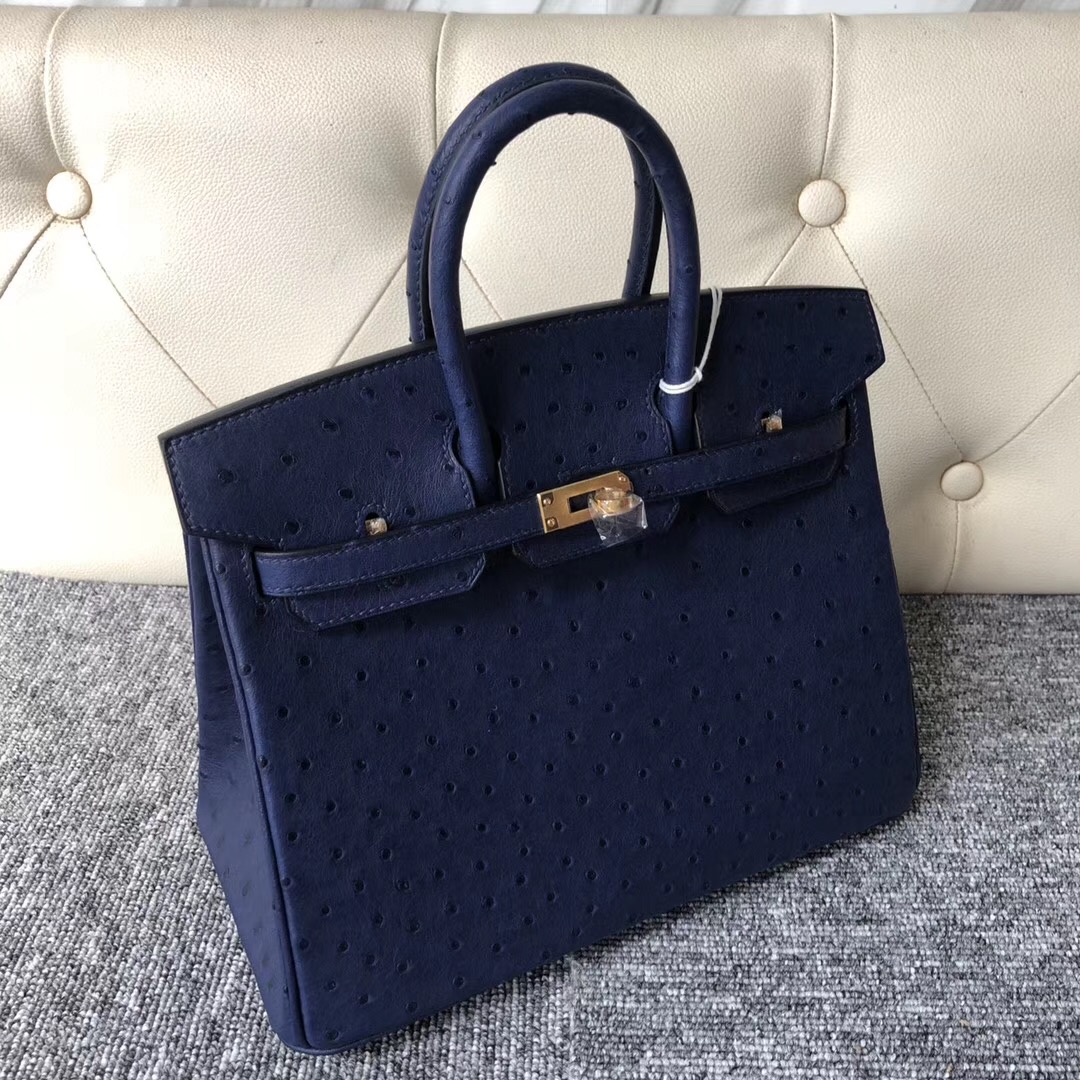 臺中市愛馬仕鉑金包定制 Hermes Birkin 25cm CK73寶石藍 Blue sapphire