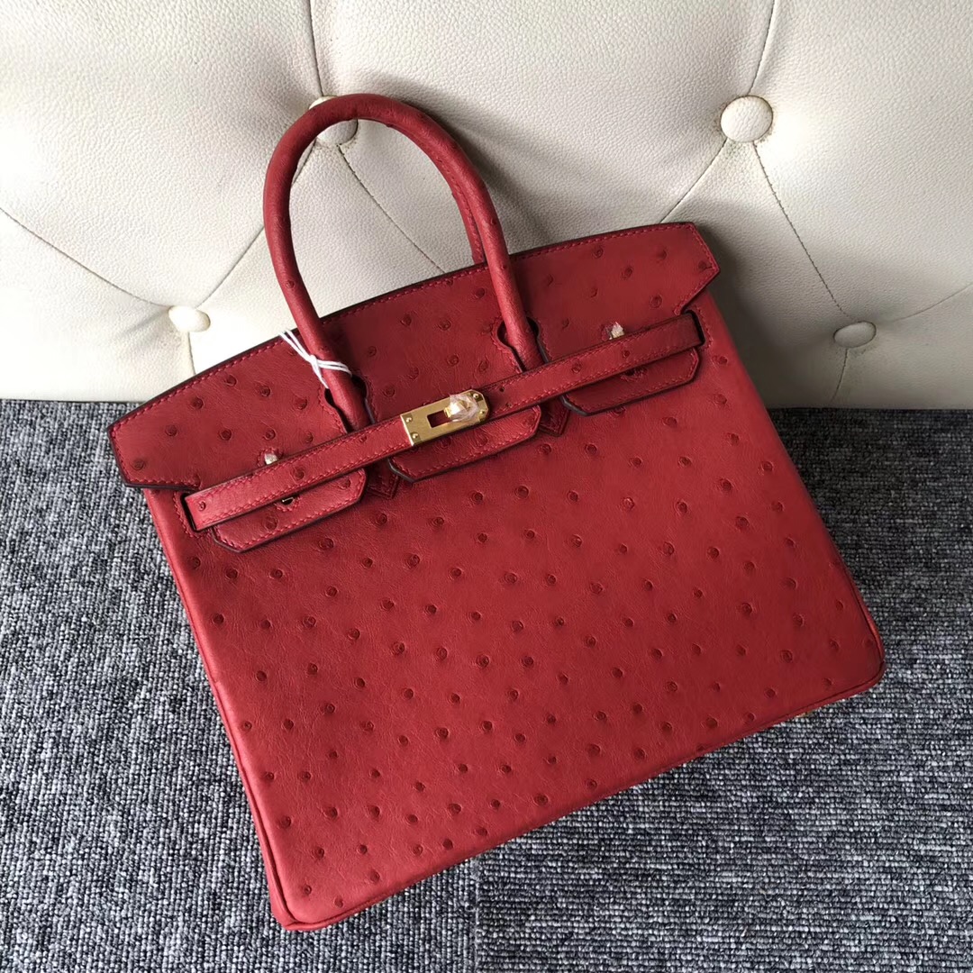 新加坡愛馬仕鉑金包定制Singapore Hermes Birkin 25cm Q5 Rouge casaque