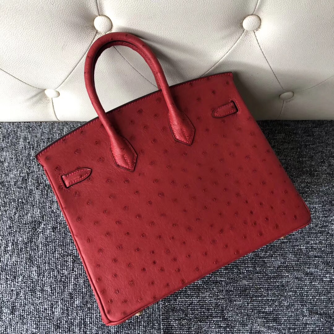 新加坡愛馬仕鉑金包定制Singapore Hermes Birkin 25cm Q5 Rouge casaque