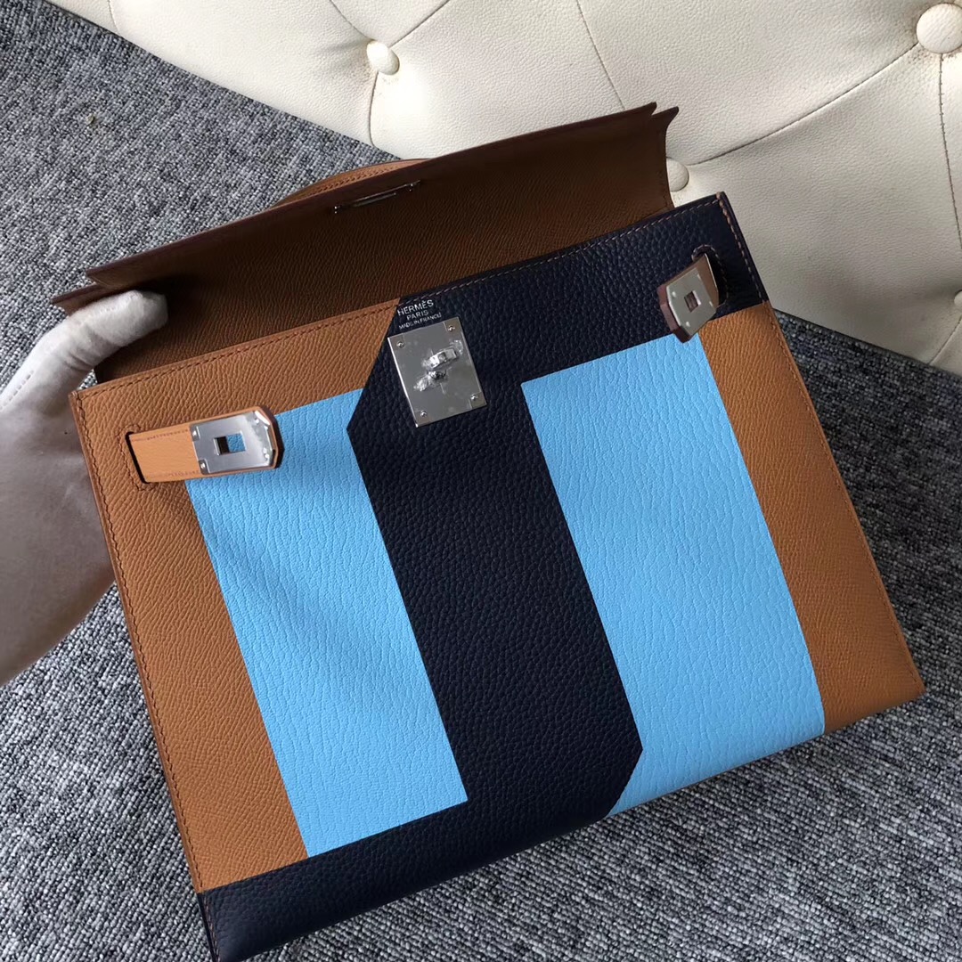 加拿大愛馬仕凱莉包價格 Hermes Kelly 28cm 字母包 CK37 N7糖果藍 CK73寶石藍