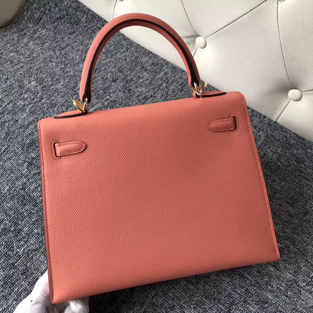 Dubai Hermes HSS Kelly 25cm Epsom I5火烈鳥粉 S2 Trench 風衣灰