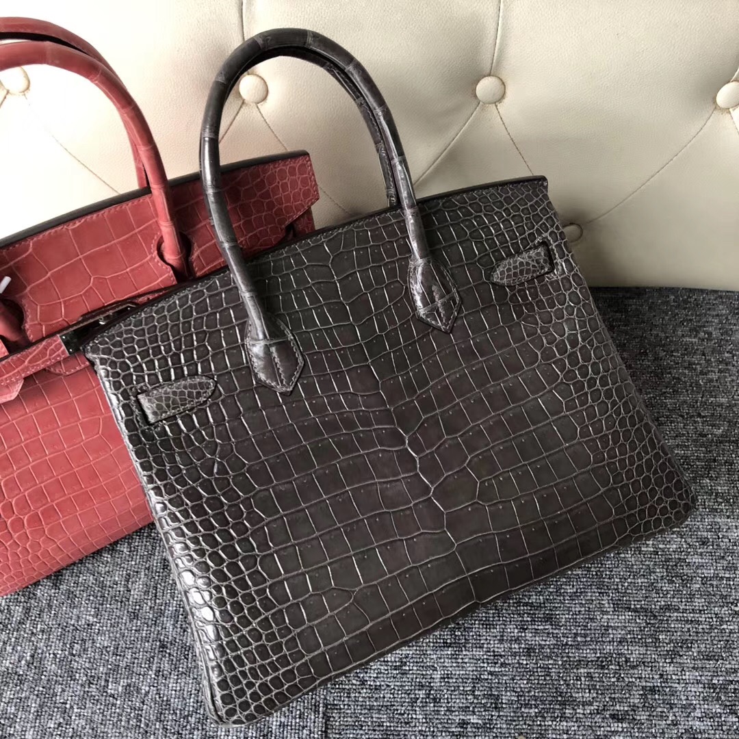 The United Arab Emirates Hermes Birkin 30cm CK88 Graphite 石墨灰 野生灣鱷