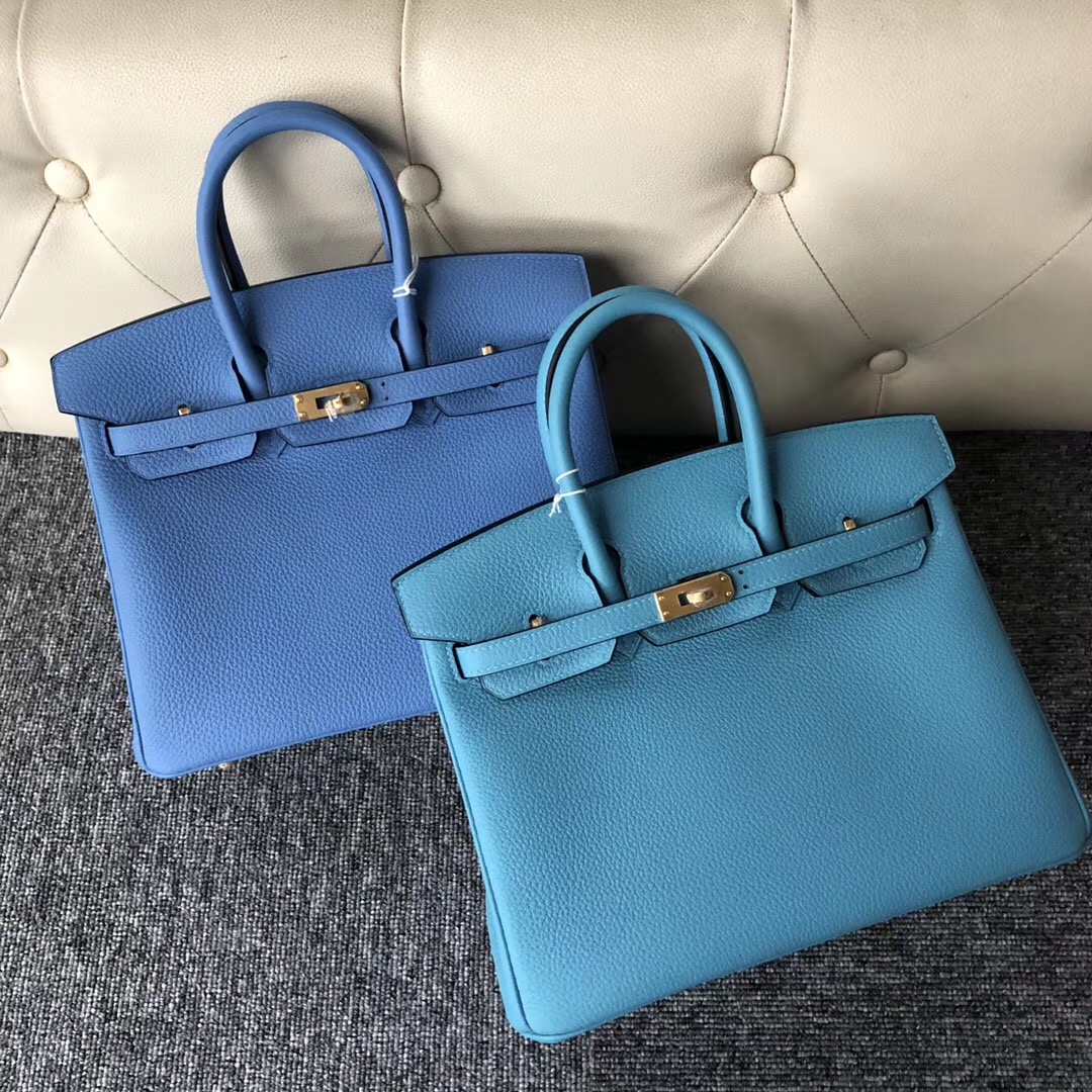 The Republic of Korea Hermes Birkin 25cm P3 Blue de nord 北方藍