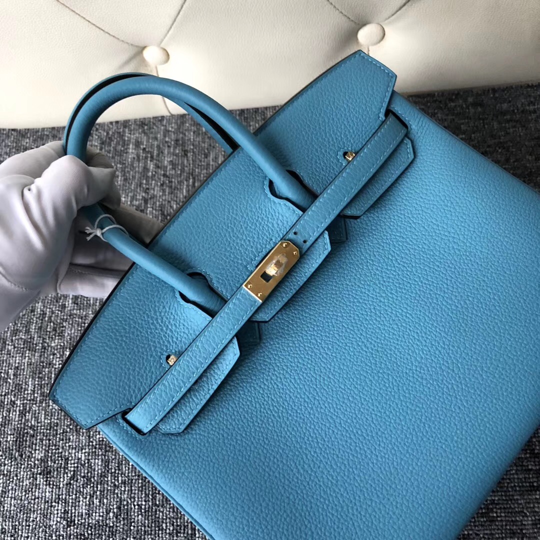 The Republic of Korea Hermes Birkin 25cm P3 Blue de nord 北方藍