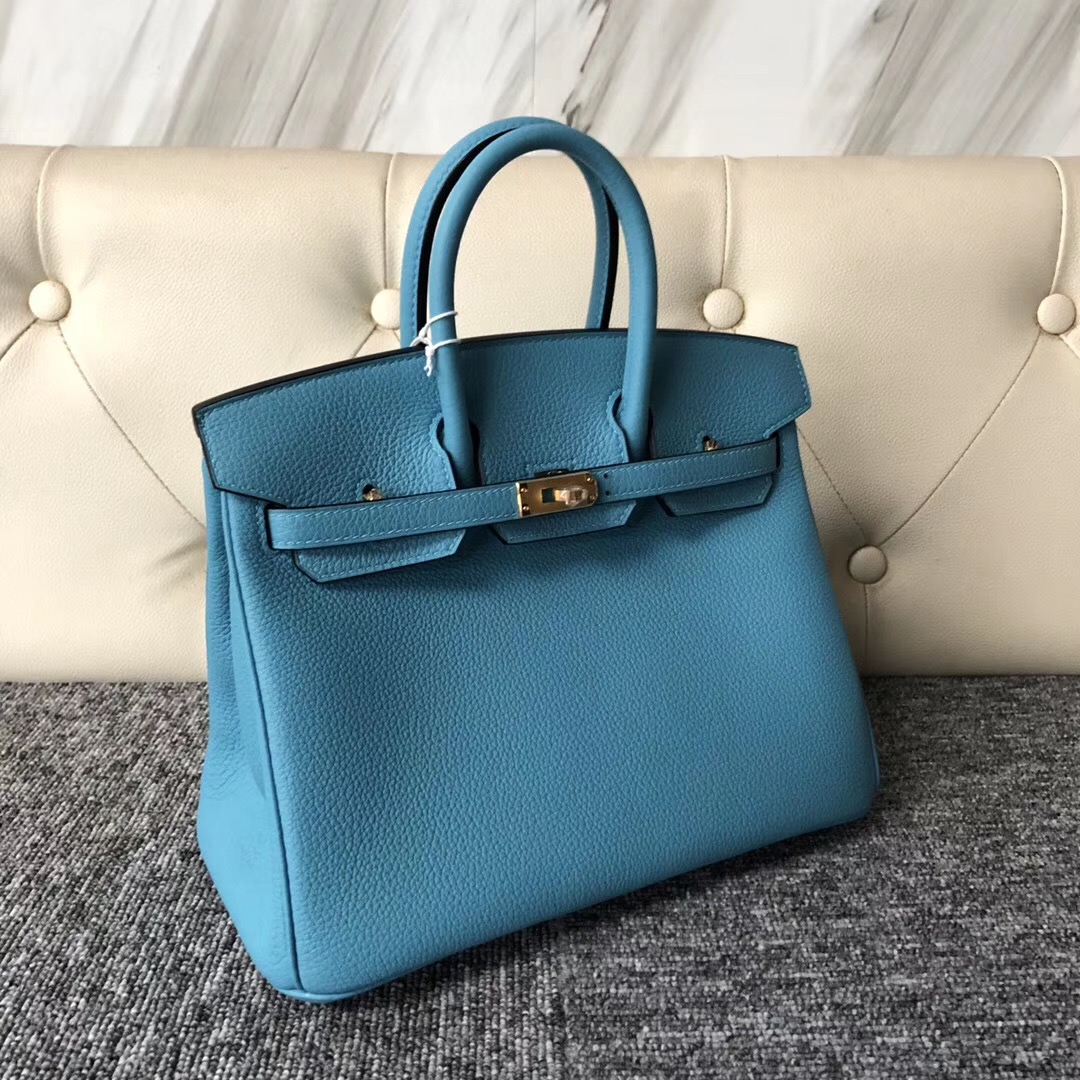 The Republic of Korea Hermes Birkin 25cm P3 Blue de nord 北方藍