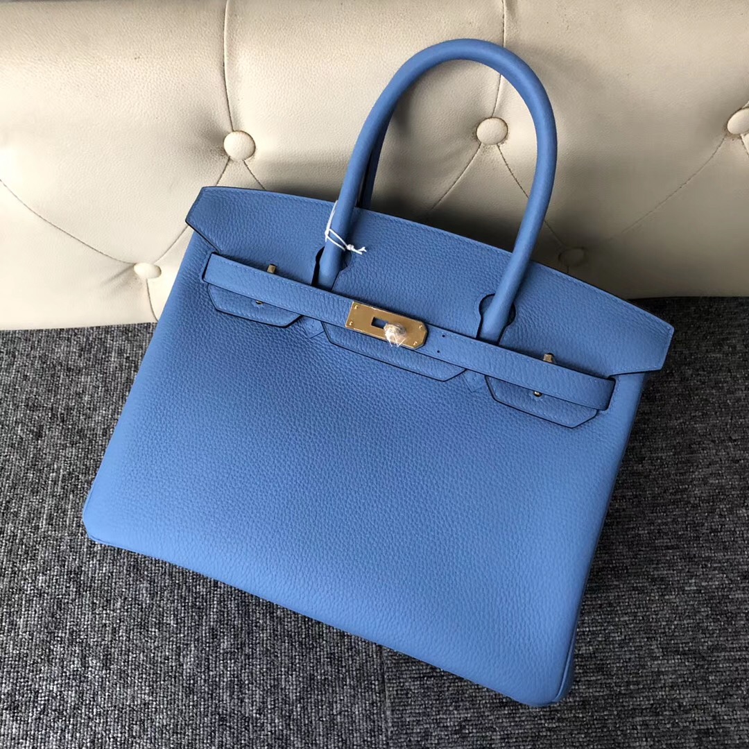 韓國愛馬仕釜山新世界百貨專賣店 Republic of Korea Birkin 30cm 2T Blue Paradise