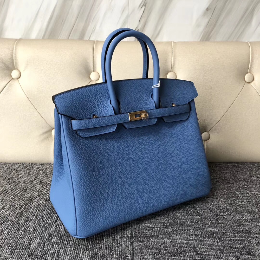 韓國愛馬仕大邱專賣店 Republic of Korea Birkin 25cm 2T Blue Paradise