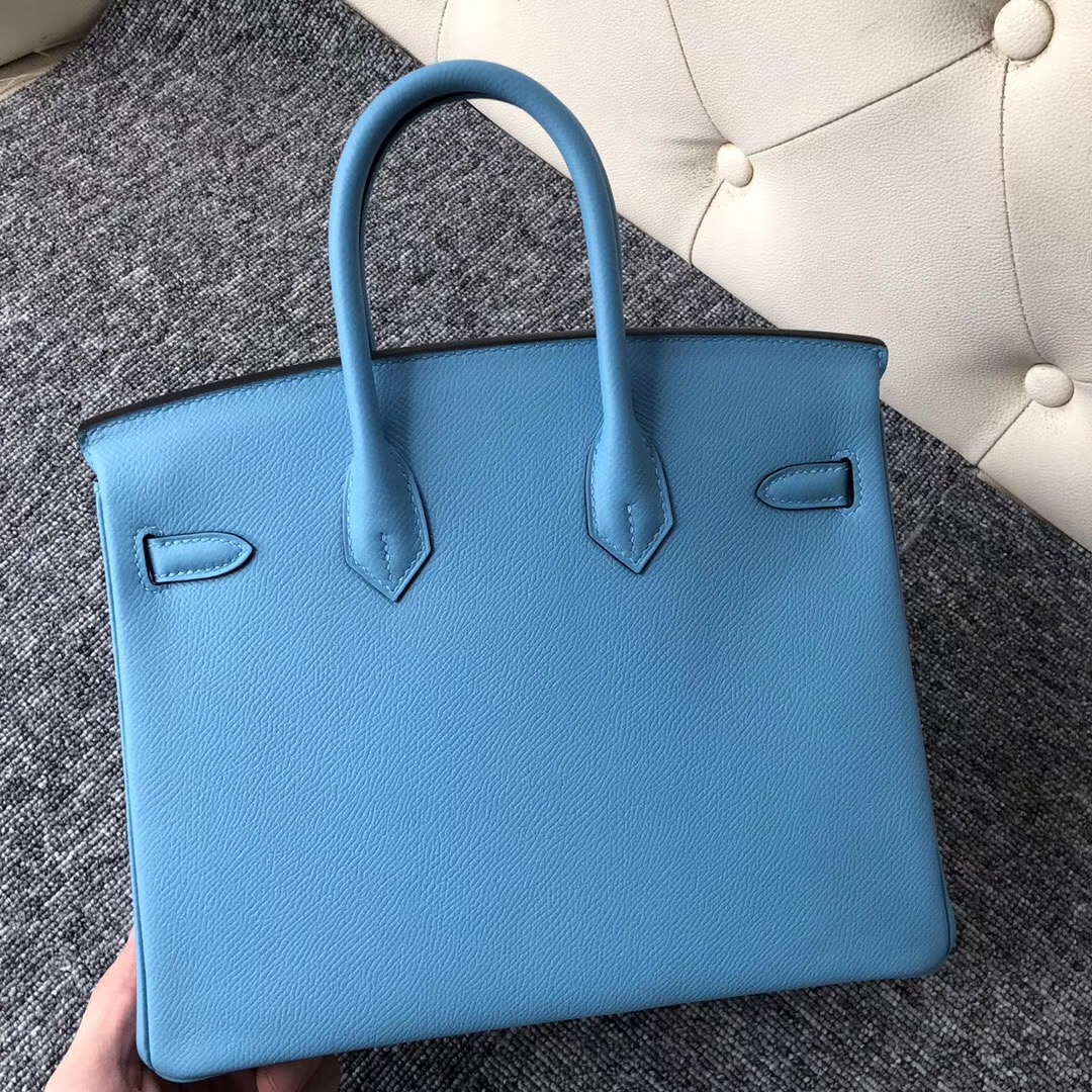 愛馬仕包包臺灣新北市價格 Hermes Birkin 25cm P3北方藍 Blue de nord