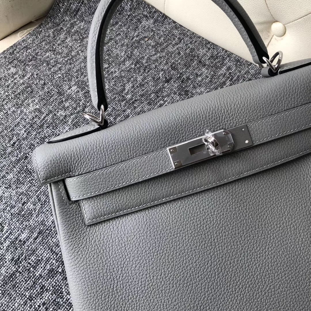 Canada Hermes Kelly 28cm 4Z Gris Mouette 海鷗灰 禦用Togo小牛皮