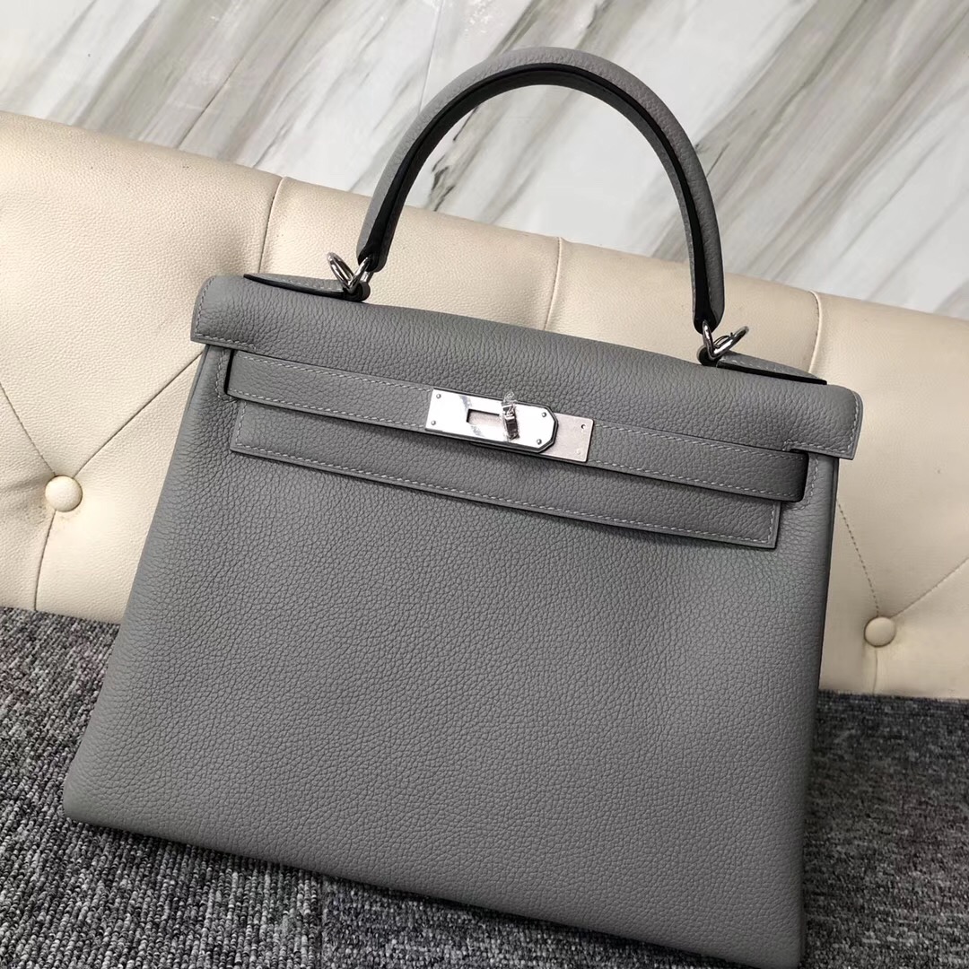 Canada Hermes Kelly 28cm 4Z Gris Mouette 海鷗灰 禦用Togo小牛皮