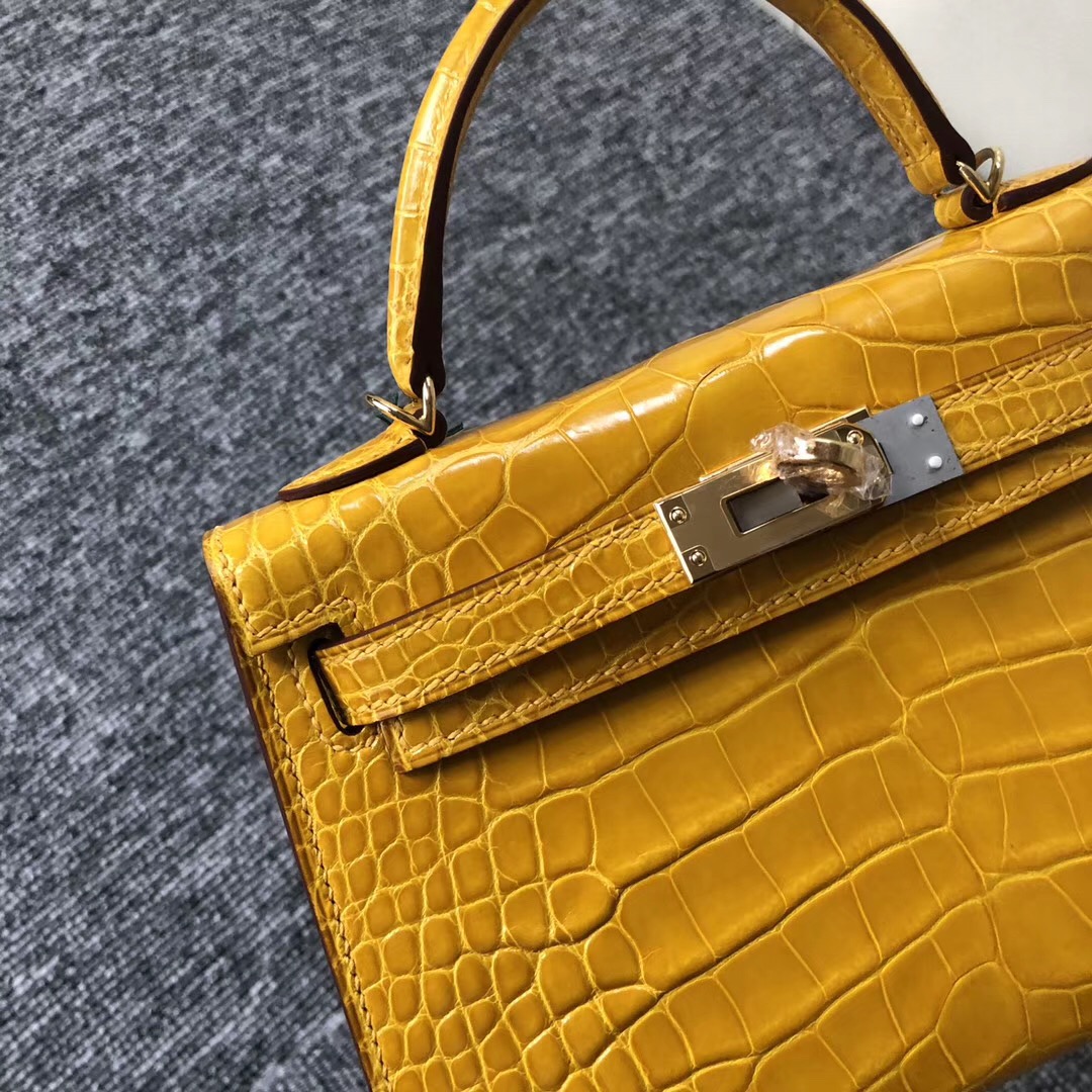 愛馬仕迷妳凱莉包溫哥華價格 Canada Hermes kelly mini 2代 9D琥珀黃 Amber