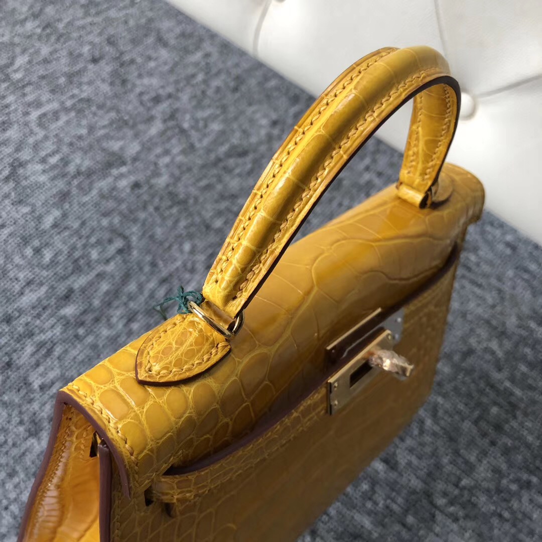 愛馬仕迷妳凱莉包溫哥華價格 Canada Hermes kelly mini 2代 9D琥珀黃 Amber