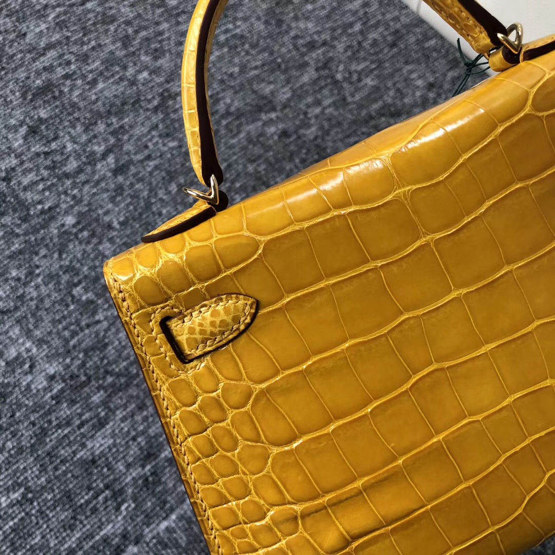 愛馬仕迷妳凱莉包溫哥華價格 Canada Hermes kelly mini 2代 9D琥珀黃 Amber