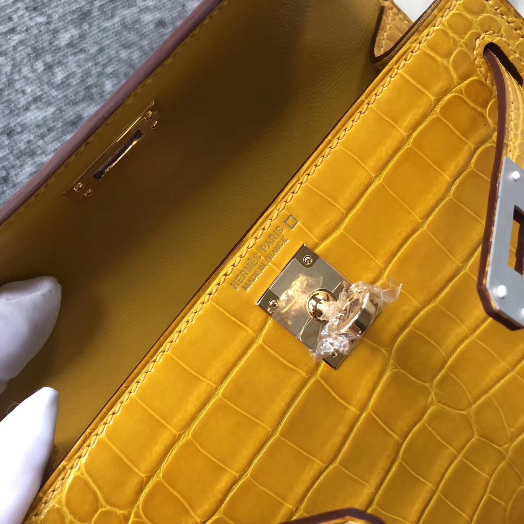 愛馬仕迷妳凱莉包溫哥華價格 Canada Hermes kelly mini 2代 9D琥珀黃 Amber