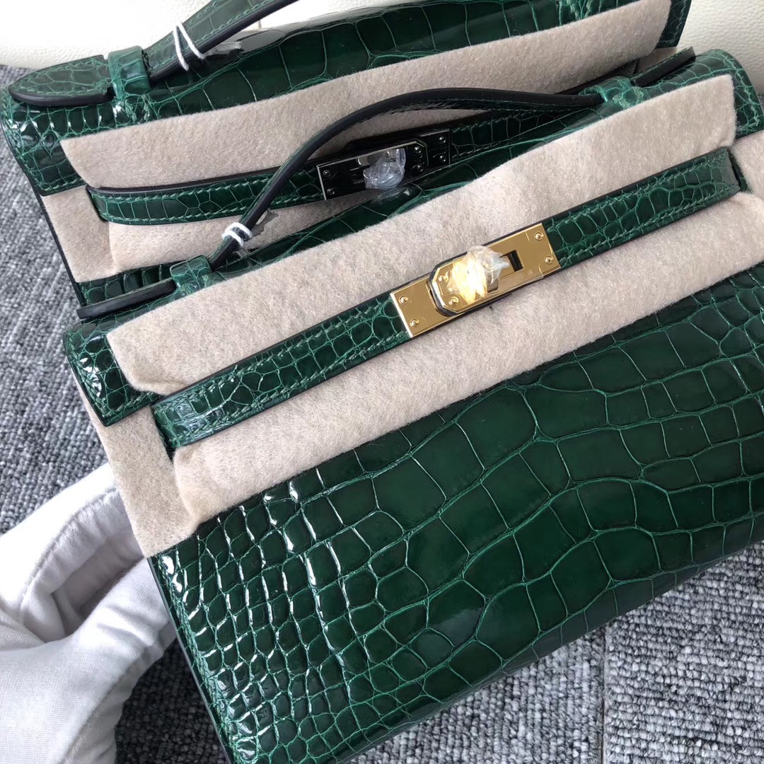 悉尼“愛馬仕”旗艦店 Australia Hermes MiniKelly pochette CK67祖母綠Vert Fonce