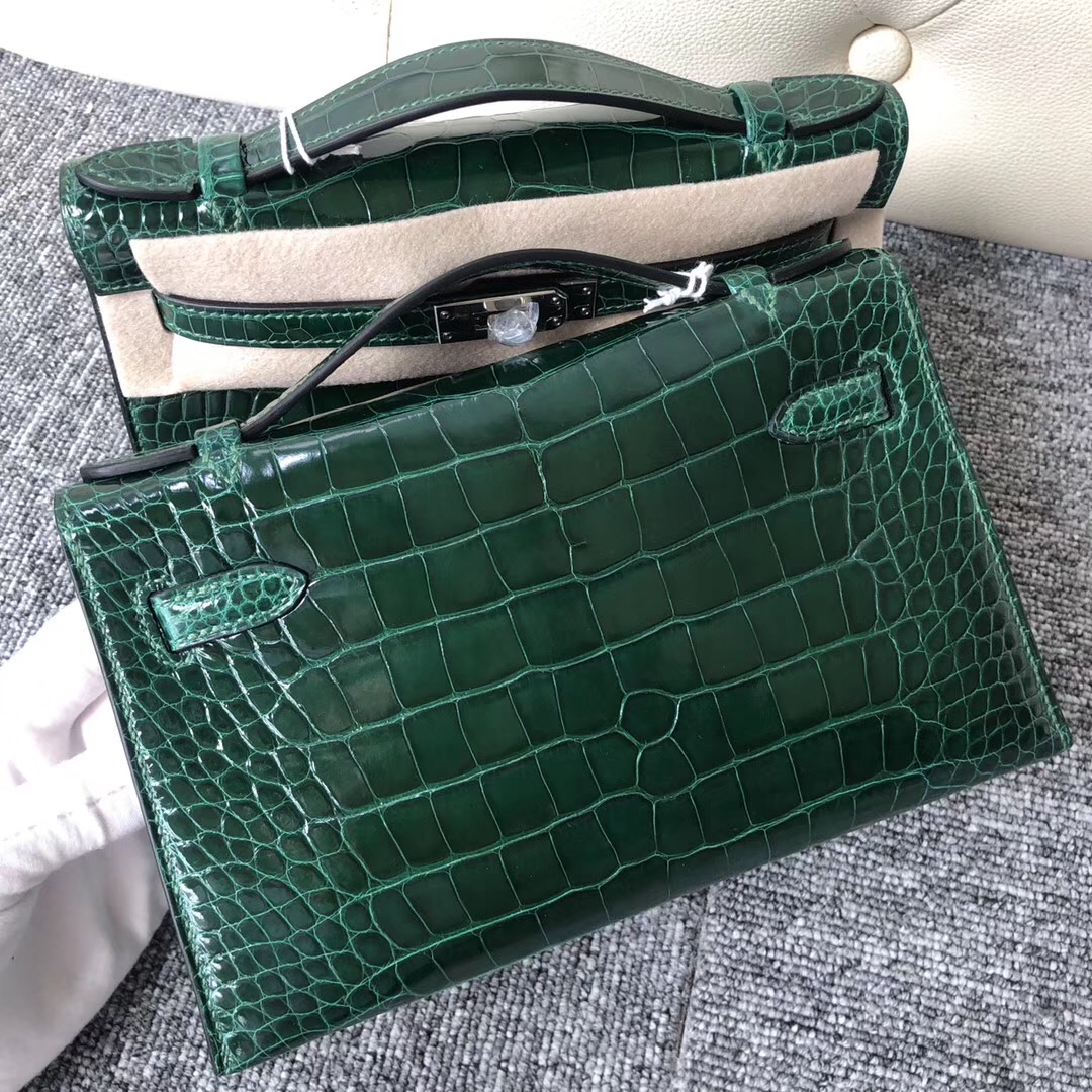 悉尼“愛馬仕”旗艦店 Australia Hermes MiniKelly pochette CK67祖母綠Vert Fonce