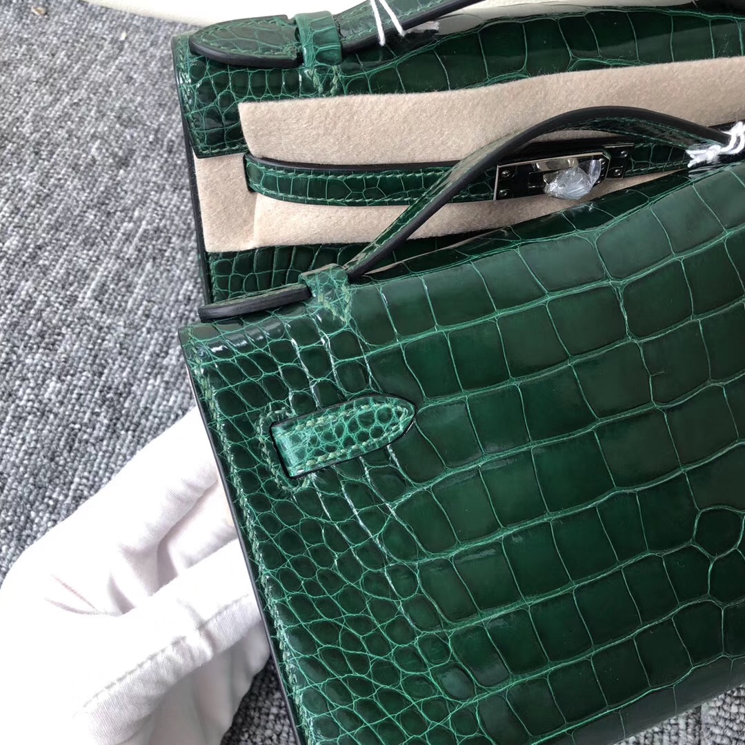 悉尼“愛馬仕”旗艦店 Australia Hermes MiniKelly pochette CK67祖母綠Vert Fonce