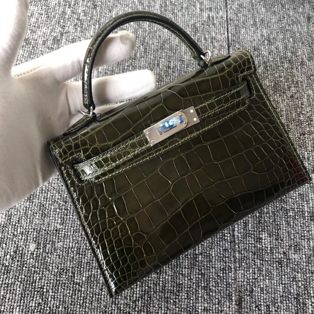 澳門壹號廣場愛馬仕專賣店 Macao Hermes Kelly mini 二代 6H Vert Veronese橄欖綠