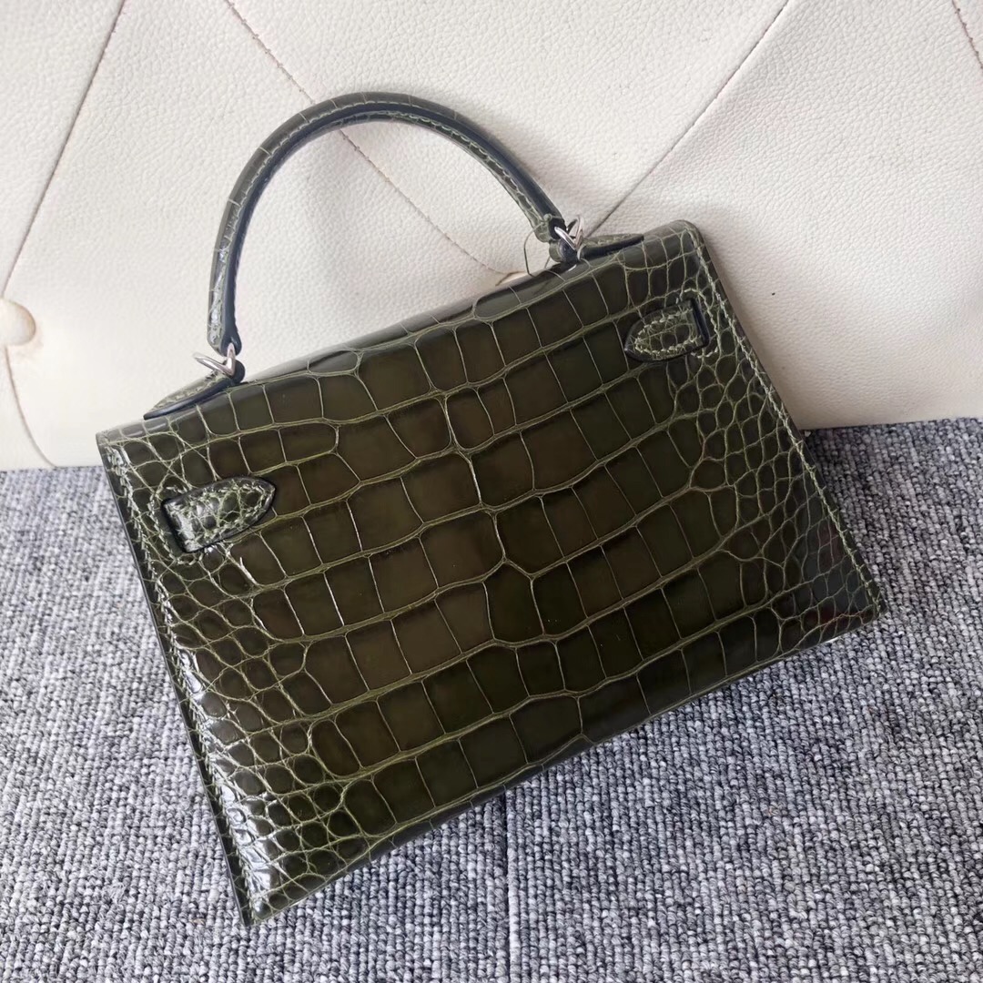 澳門壹號廣場愛馬仕專賣店 Macao Hermes Kelly mini 二代 6H Vert Veronese橄欖綠