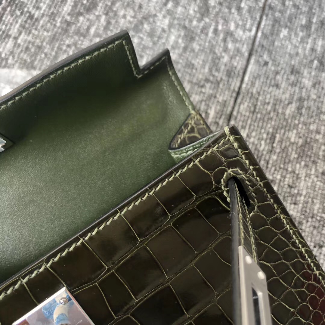 澳門壹號廣場愛馬仕專賣店 Macao Hermes Kelly mini 二代 6H Vert Veronese橄欖綠