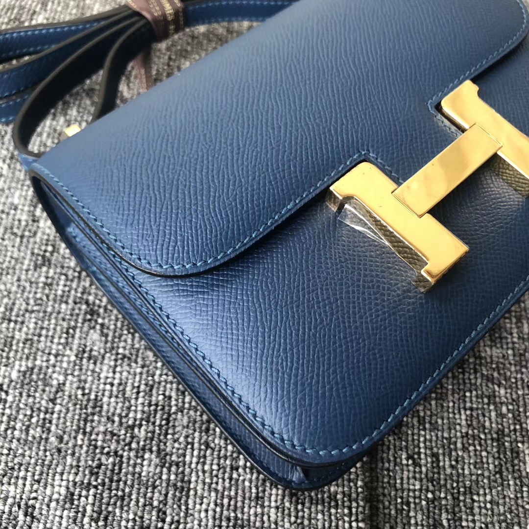 愛馬仕澳門壹號廣場專賣店 Hermes Constance 19cm S4 深邃藍 keep blue