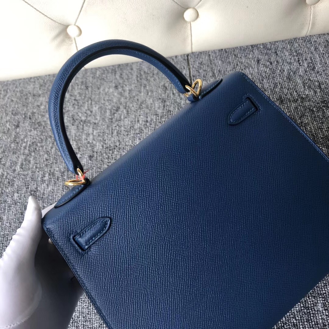 愛馬仕Kelly 澳門價格 Macao Hermes Kelly 25cm S4 深邃藍 keep blue
