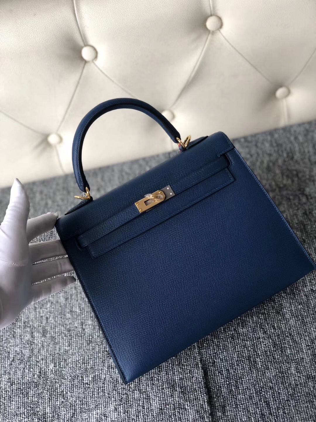 愛馬仕Kelly 澳門價格 Macao Hermes Kelly 25cm S4 深邃藍 keep blue