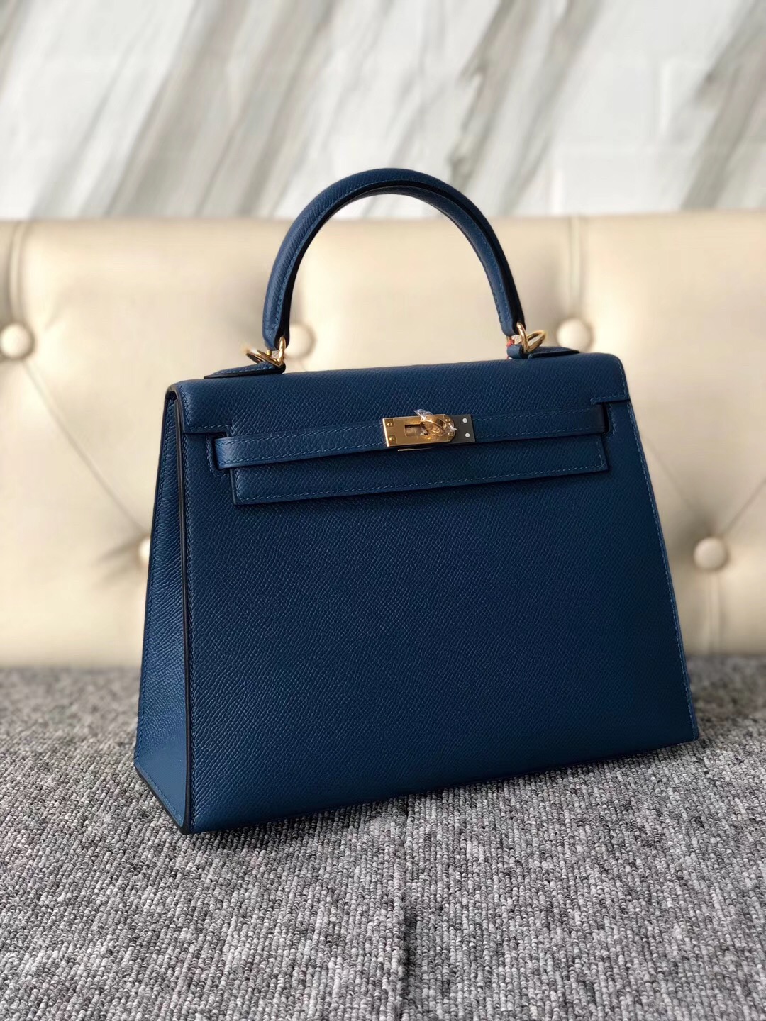 愛馬仕Kelly 澳門價格 Macao Hermes Kelly 25cm S4 深邃藍 keep blue