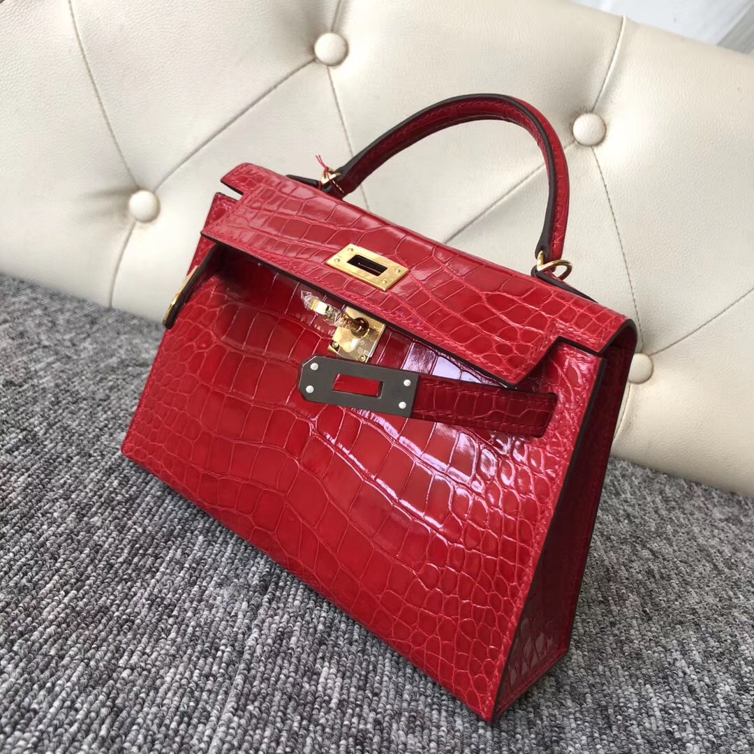 愛馬仕澳大利亞墨爾本專賣店 HERMES Mini Kelly 2代 CK95 Braise 法拉利紅