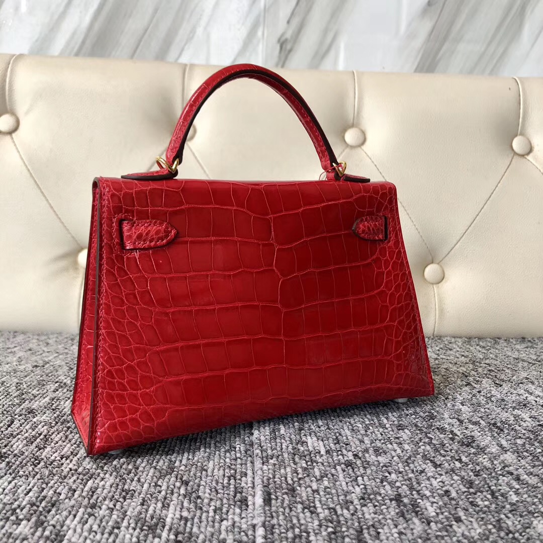 愛馬仕澳大利亞墨爾本專賣店 HERMES Mini Kelly 2代 CK95 Braise 法拉利紅