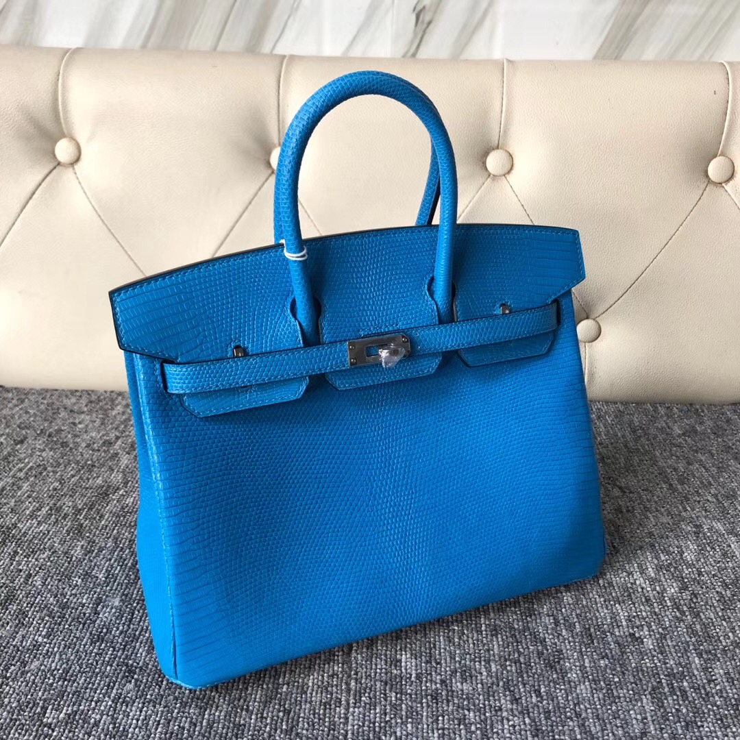 愛馬仕鉑金包 Australia Hermes Birkin 25cm 7Q Mykonos 希臘藍