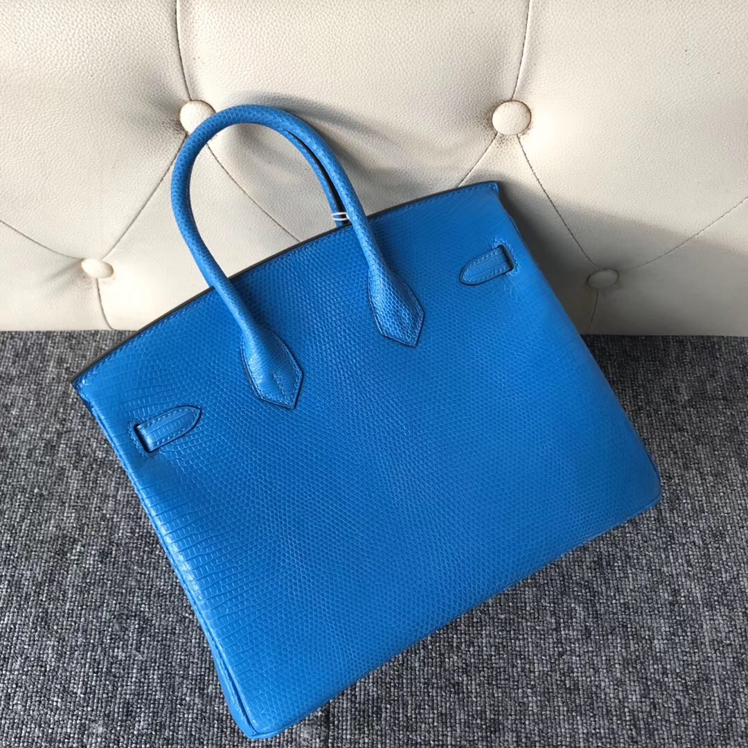 愛馬仕鉑金包 Australia Hermes Birkin 25cm 7Q Mykonos 希臘藍