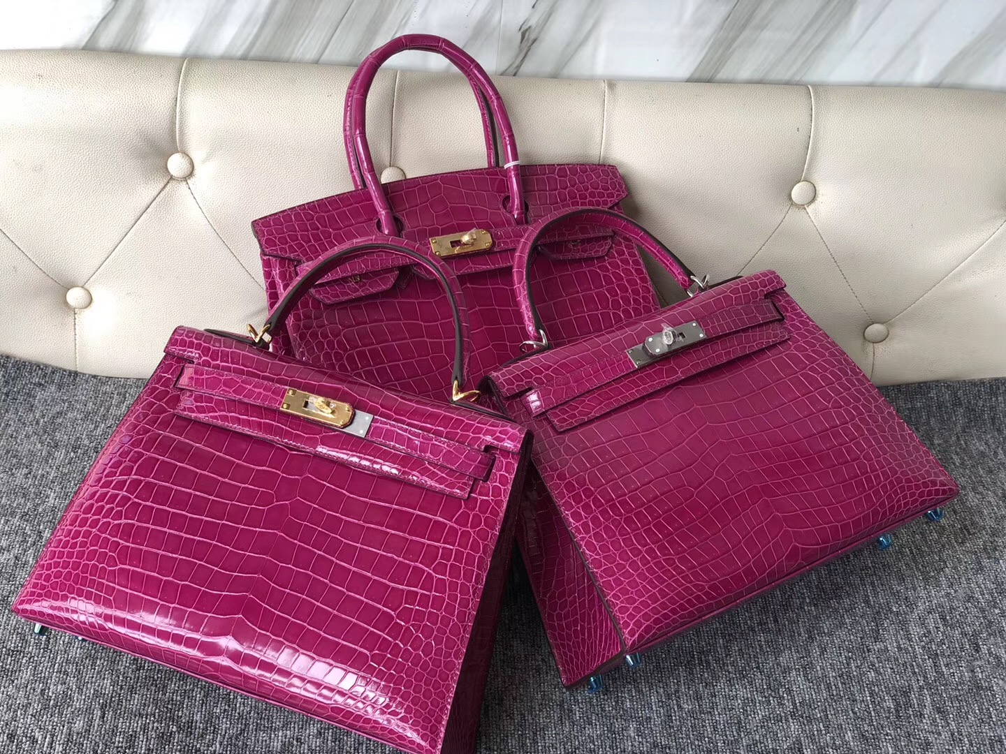 香港荃灣 深水埗 鉑金包 Hermes Birkin 30cm 澳洲灣鱷 J5 Rose Sheheraradez