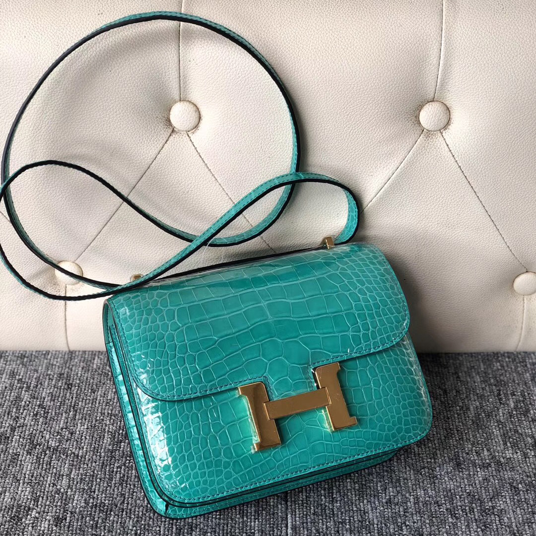 愛馬仕康康19官方售價 Hermes Constance 19cm O6帝王綠 Vert Jade