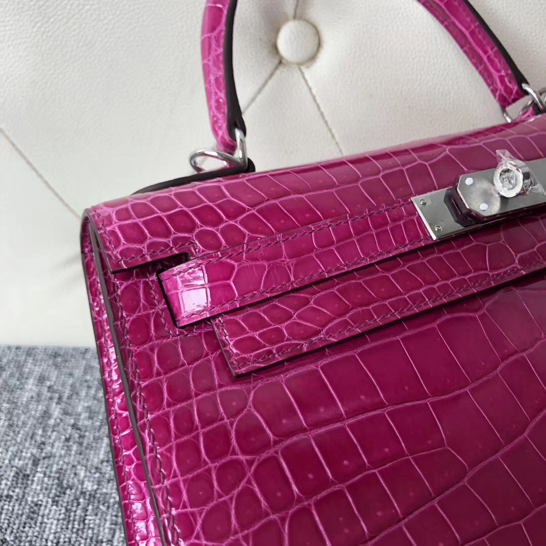 Hermes Kelly 28cm J5 Rose Sheheraradez 天方夜譚粉紫 倒V 澳洲灣鱷