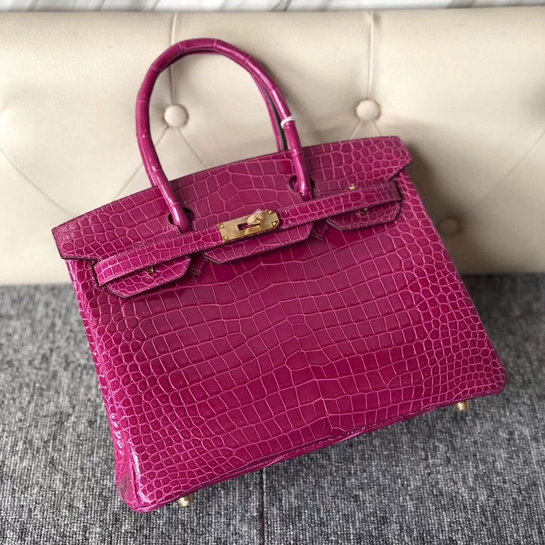 香港荃灣 深水埗 鉑金包 Hermes Birkin 30cm 澳洲灣鱷 J5 Rose Sheheraradez