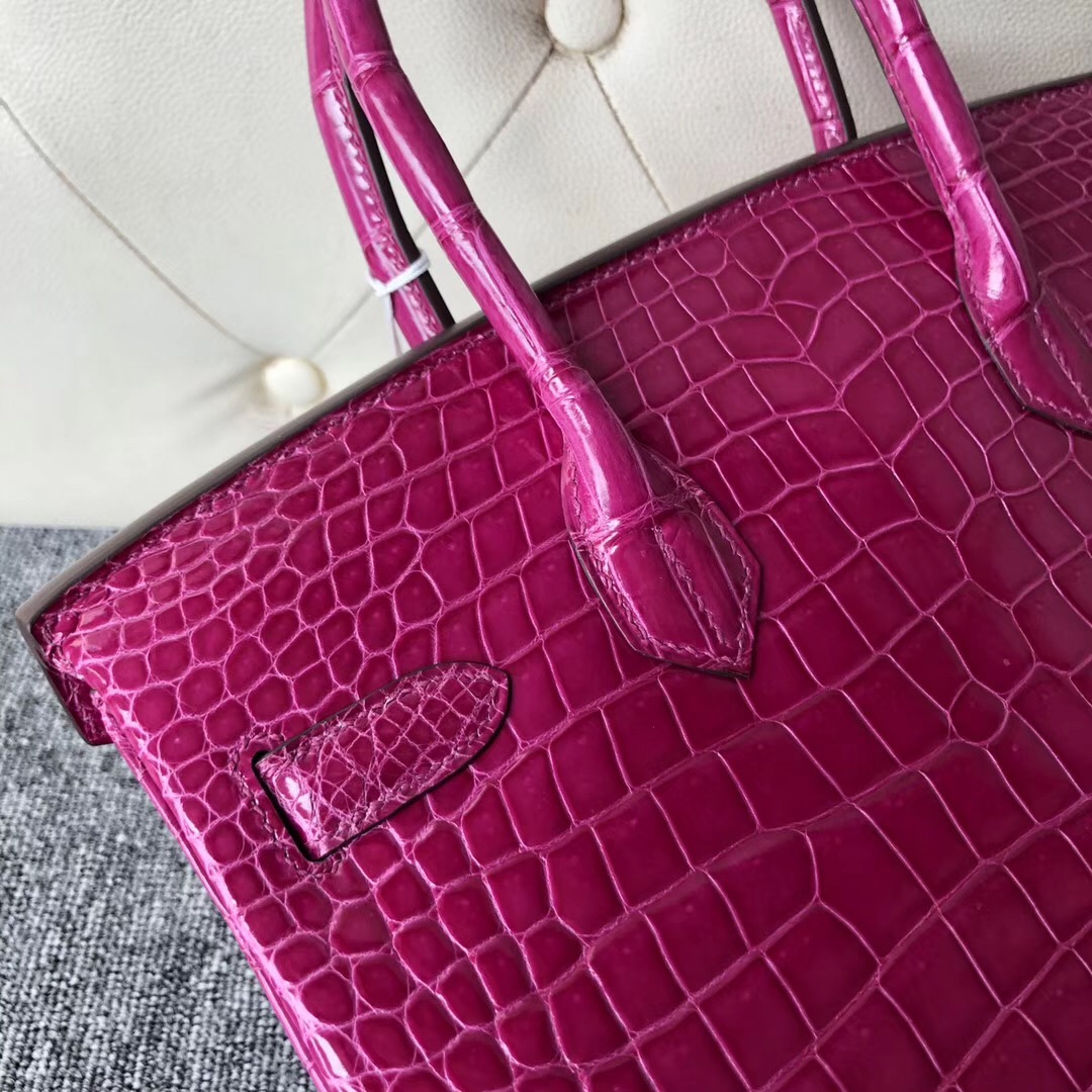 香港荃灣 深水埗 鉑金包 Hermes Birkin 30cm 澳洲灣鱷 J5 Rose Sheheraradez