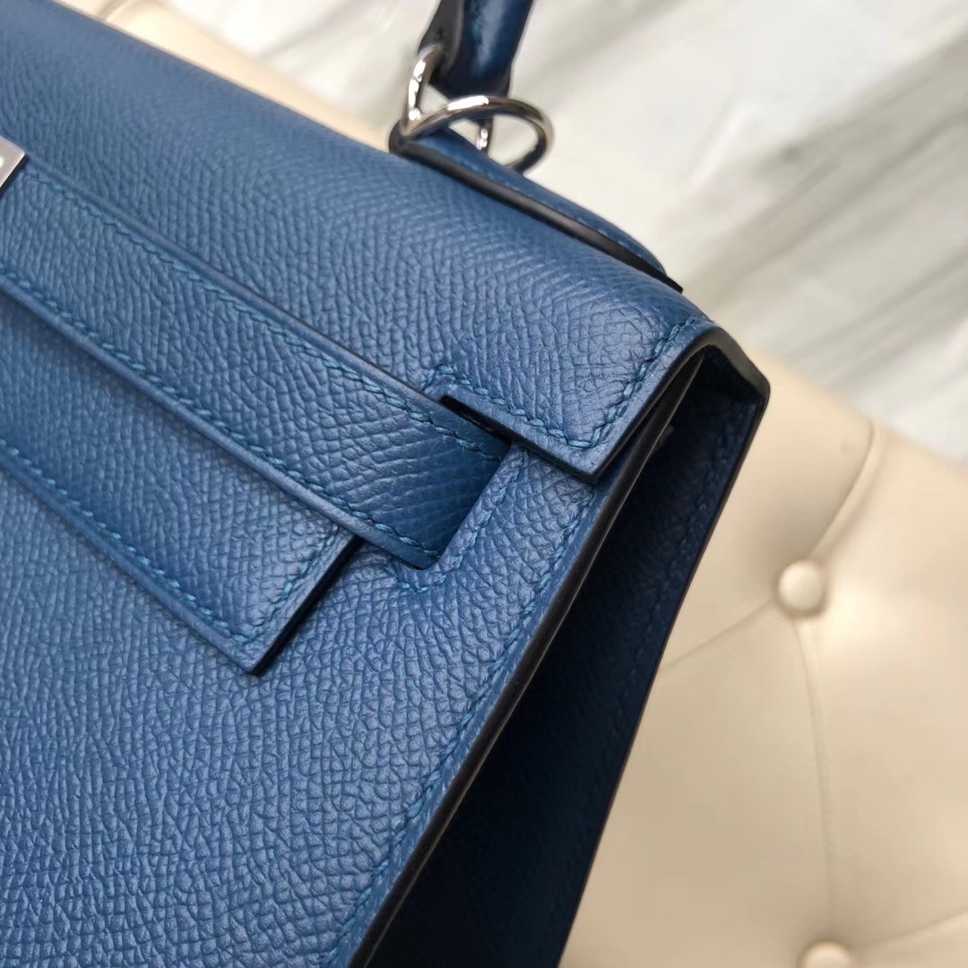 臺灣臺北市愛馬仕凱莉包價格 Hermes Kelly 28cm S4深邃藍 Deep Blue Epsom